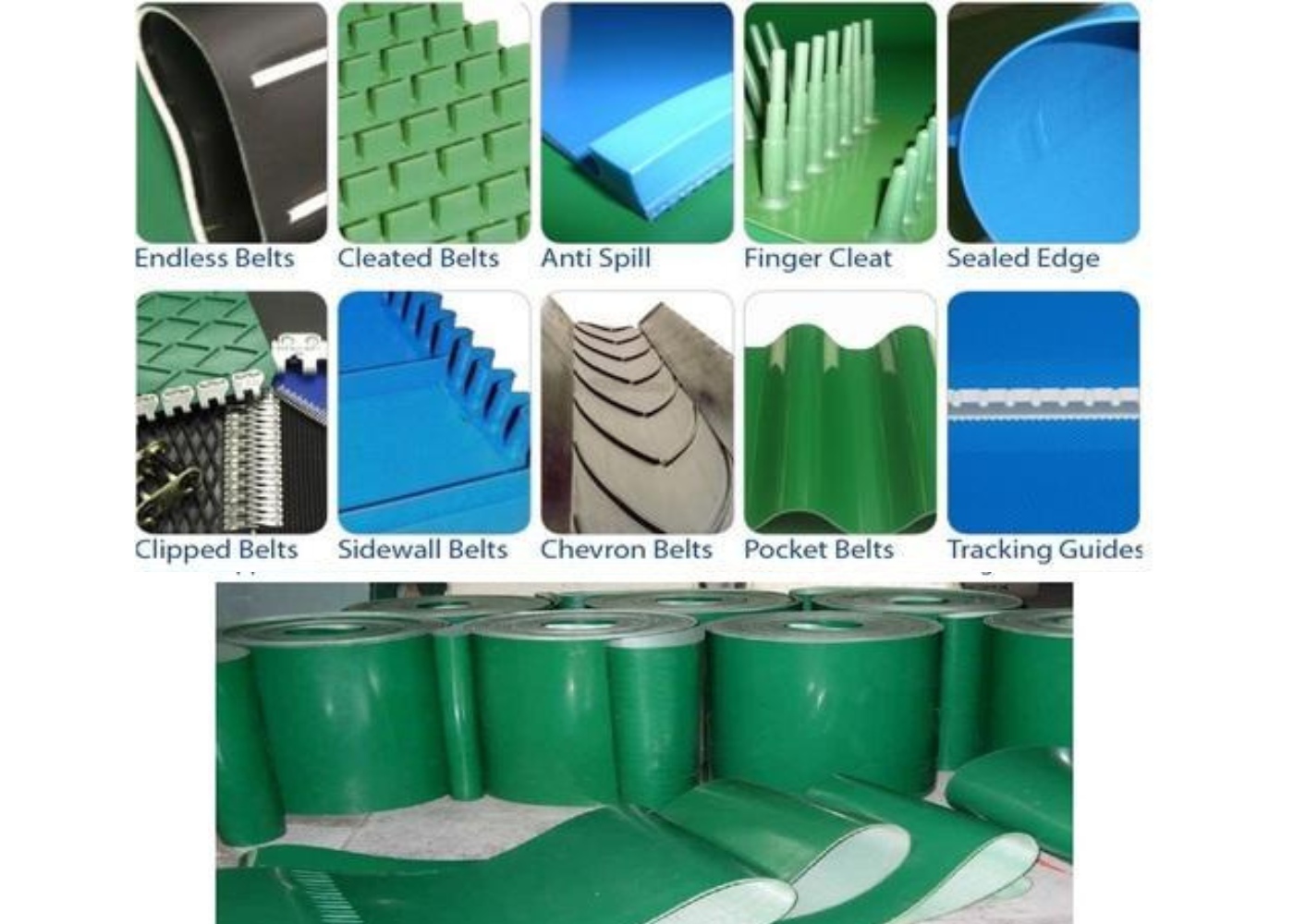 PVC and PU conveyor belt